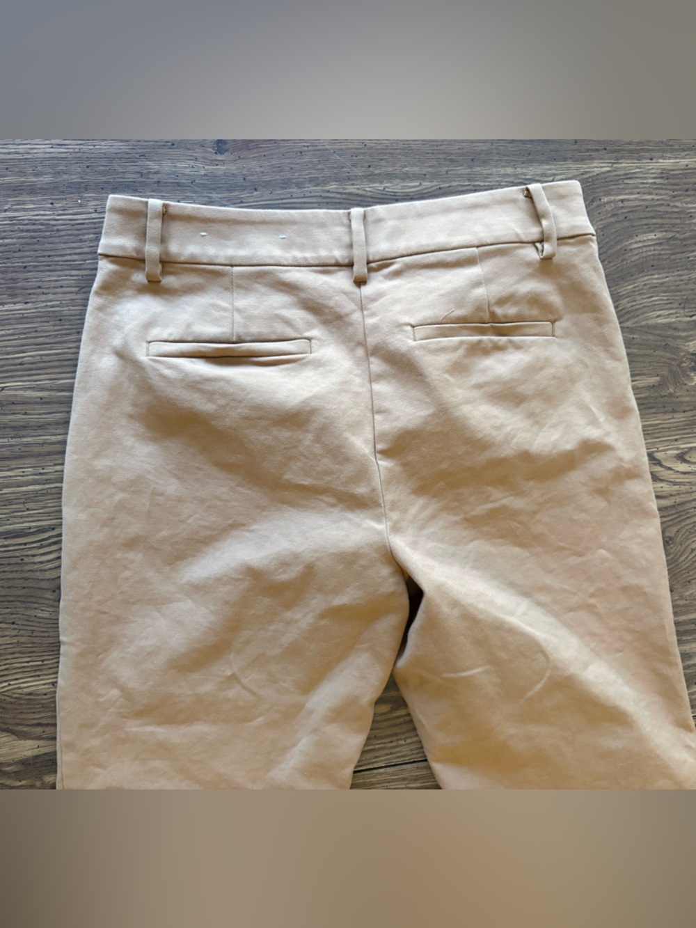 LOFT The Riviera Slim Pants Tan Classic Straight-Leg Size 4P - Picture 6 of 8